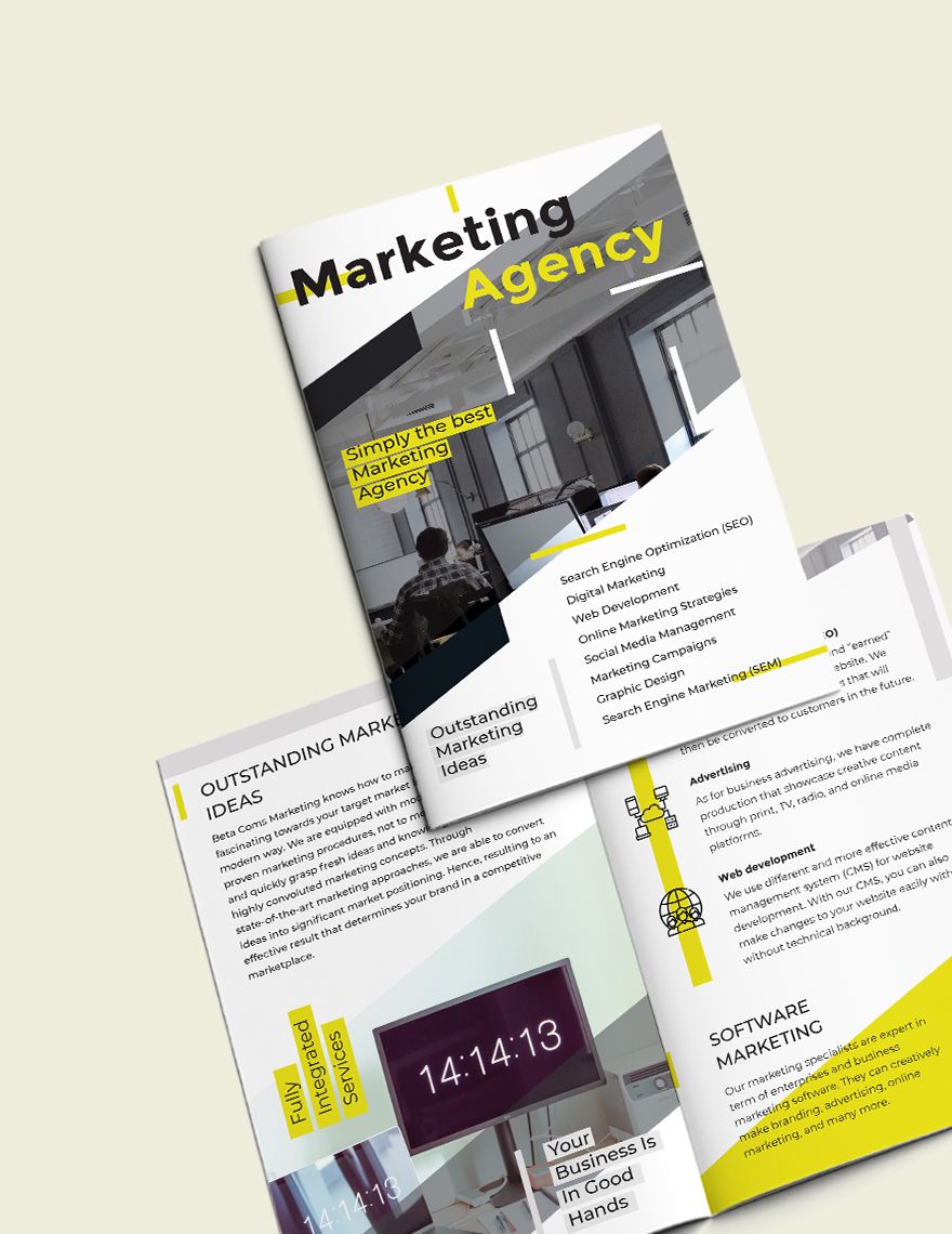 Marketing Bi-Fold Brochure Template