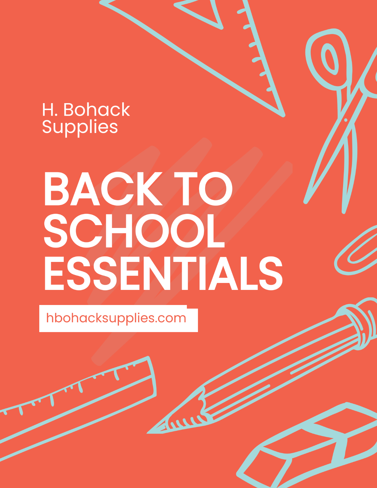 Back To School Ad Flyer Template