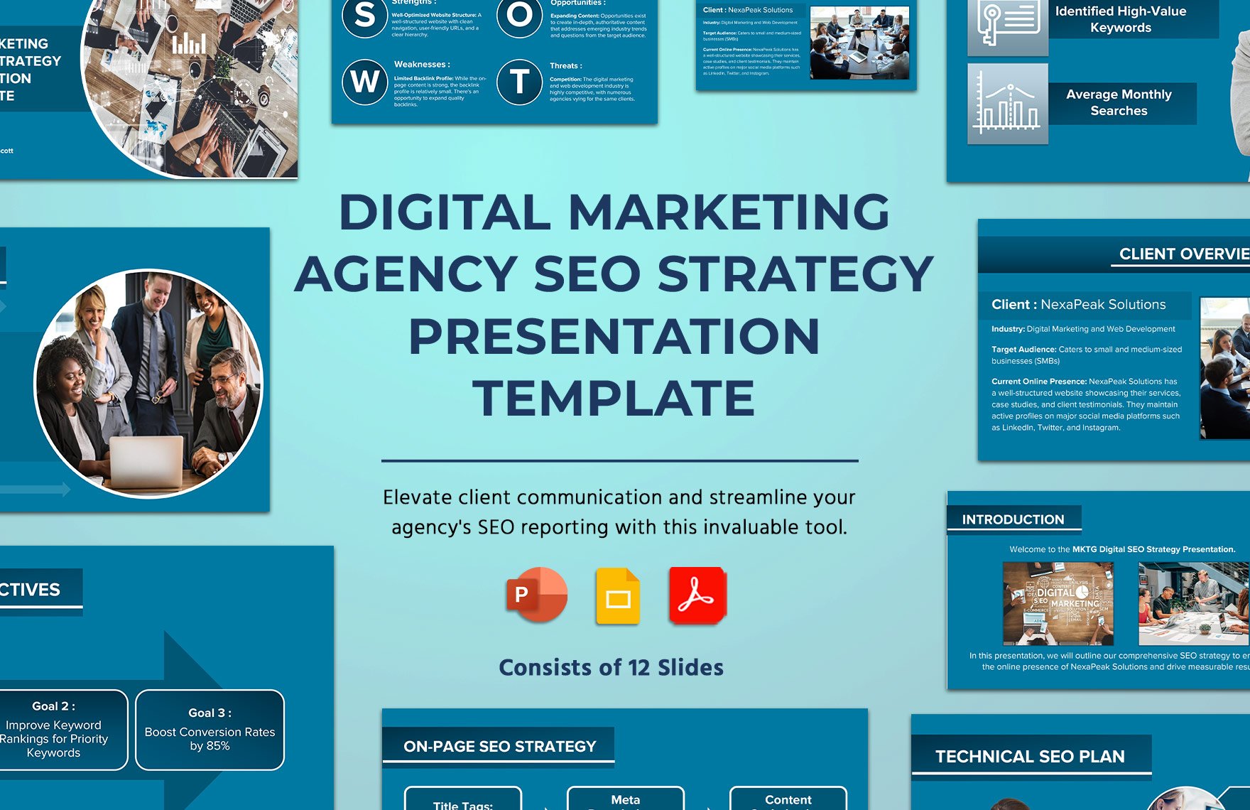 Digital Marketing Agency SEO Strategy Presentation Template