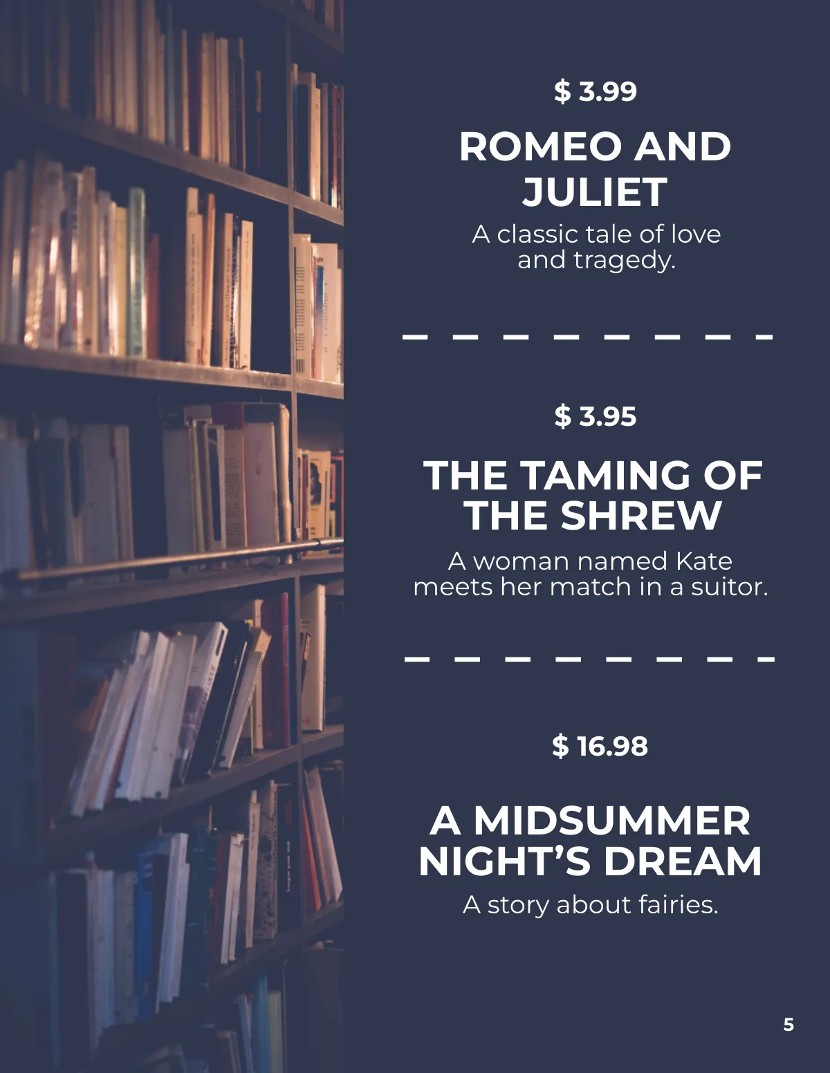 Free Library Book Catalog Template to Edit Online