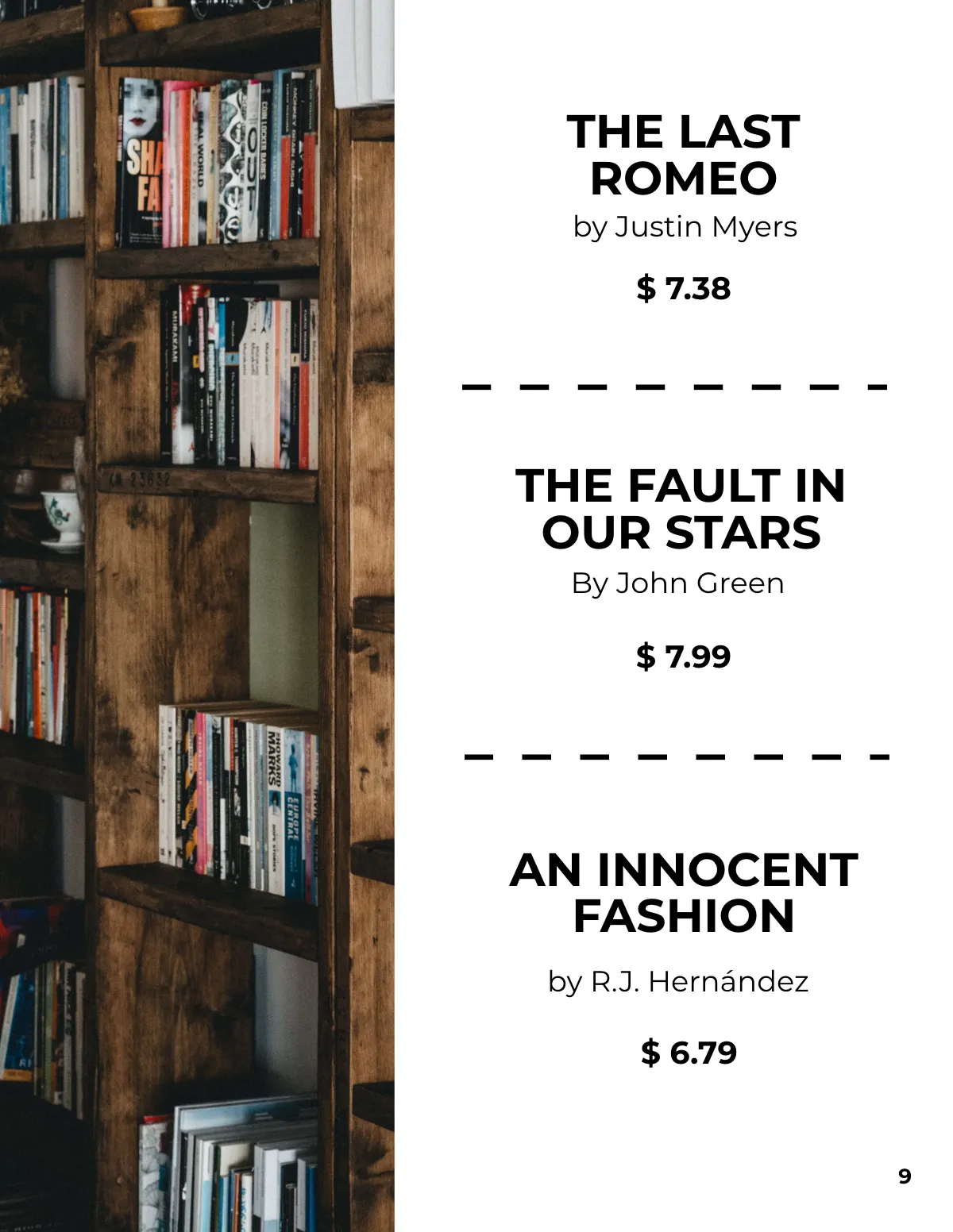 Free Library Book Catalog Template to Edit Online