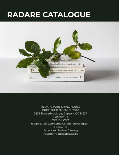 Free Library Book Catalog Template to Edit Online