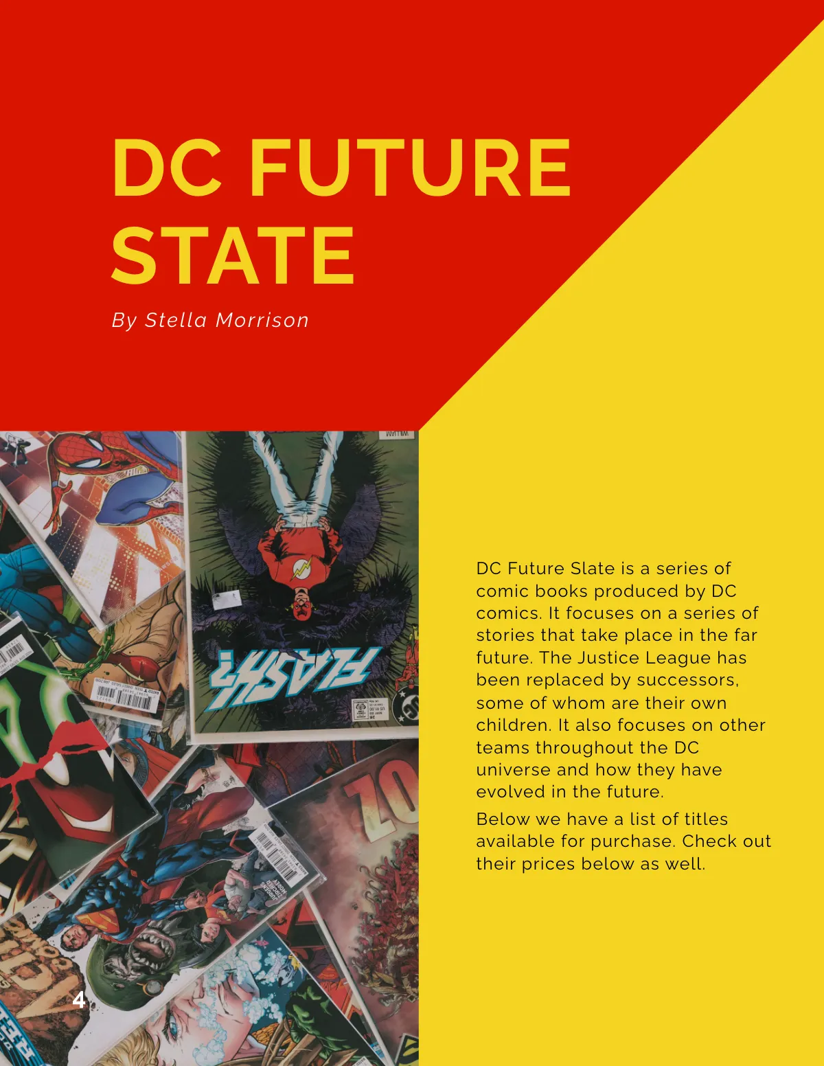 Free Comic Book Catalog Template to Edit Online