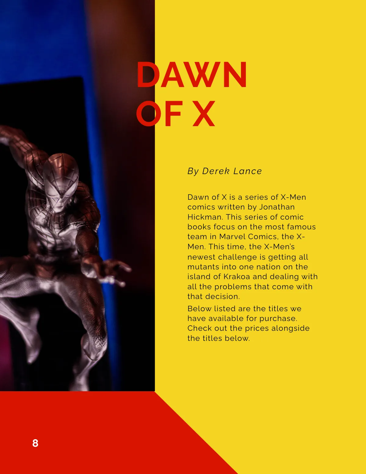 Free Comic Book Catalog Template to Edit Online