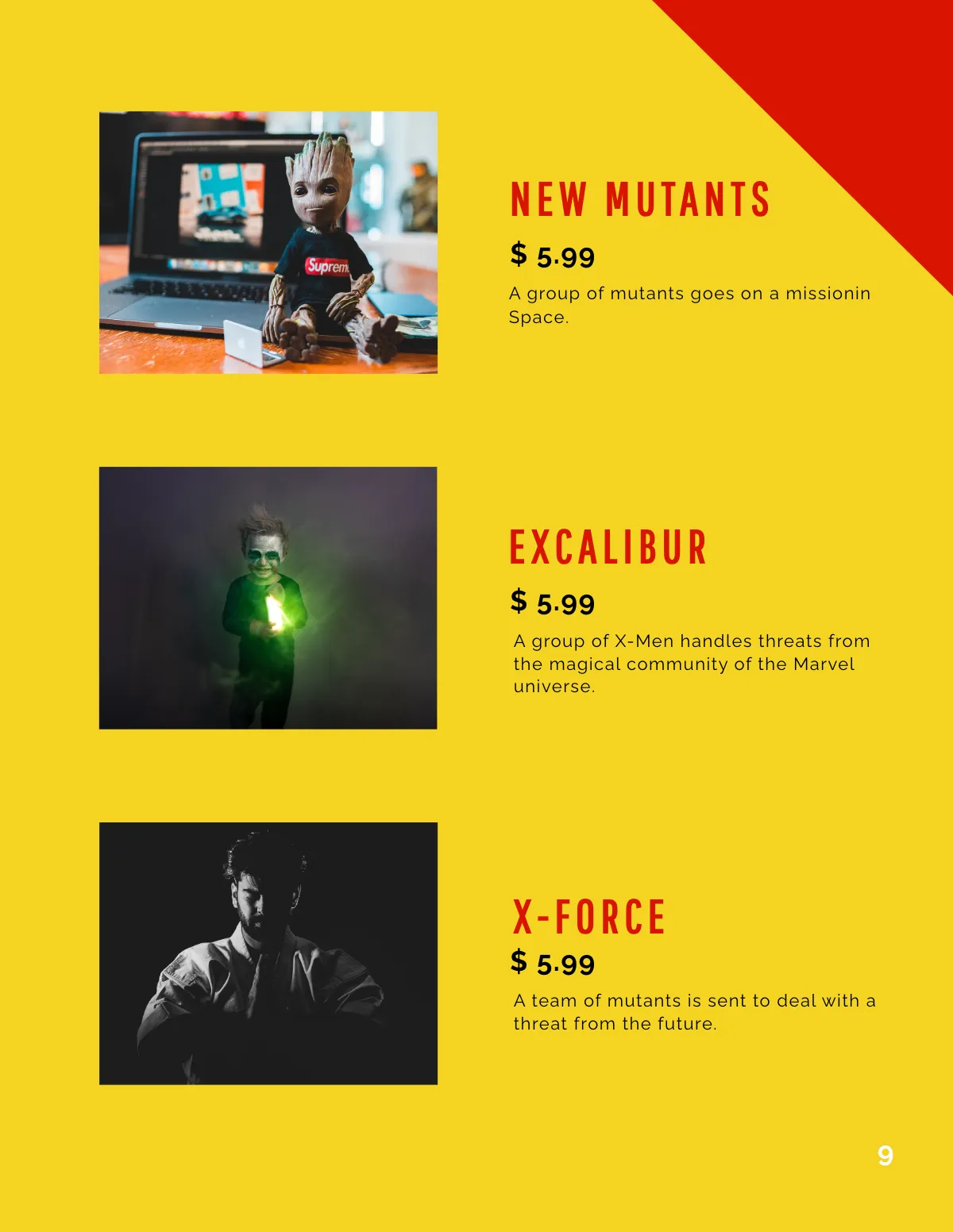 Free Comic Book Catalog Template to Edit Online