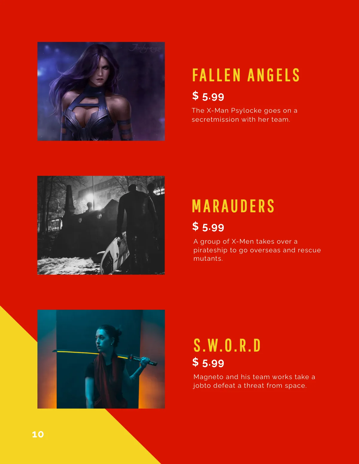 Free Comic Book Catalog Template to Edit Online