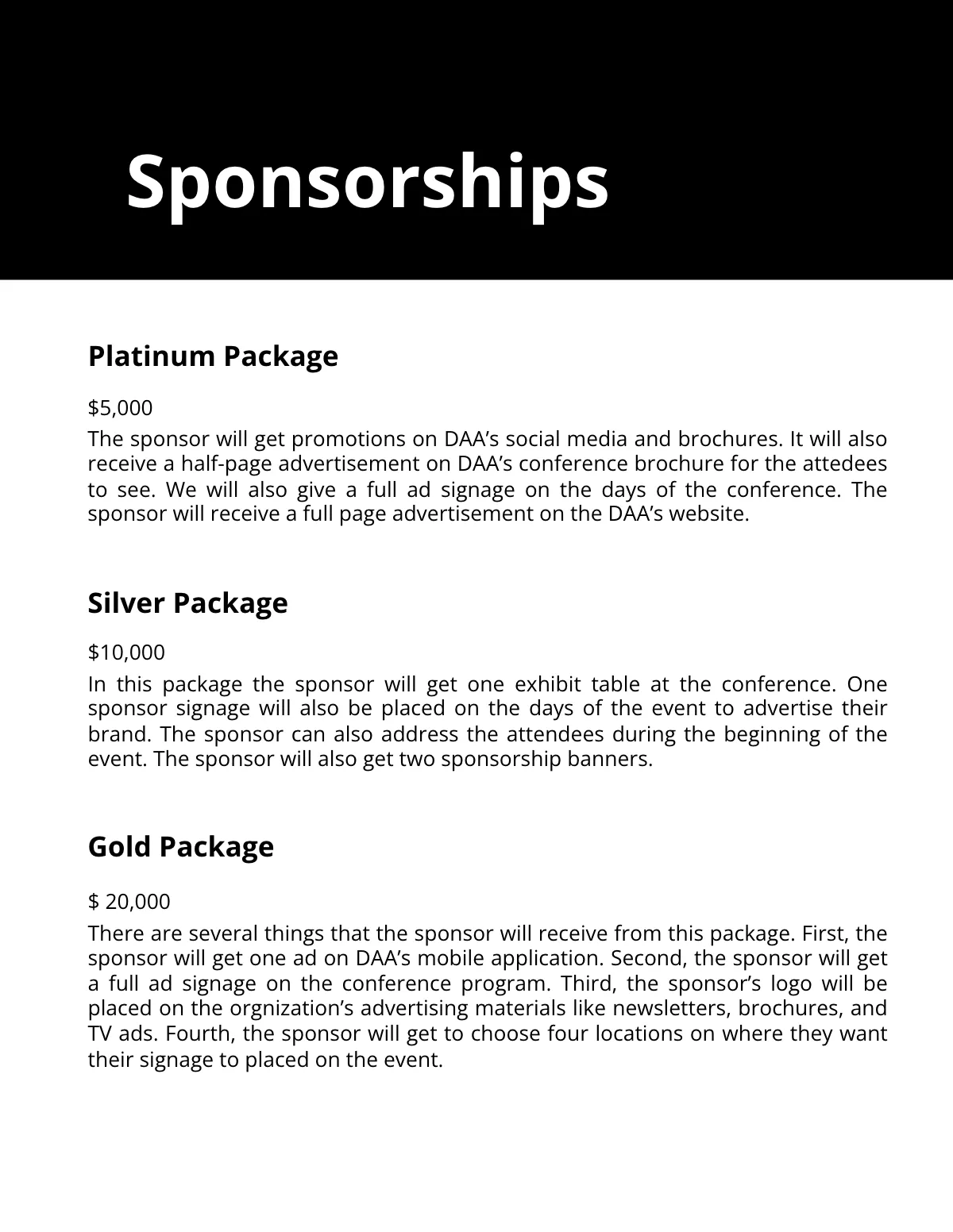 Free Conference Prospectus Template to Edit Online