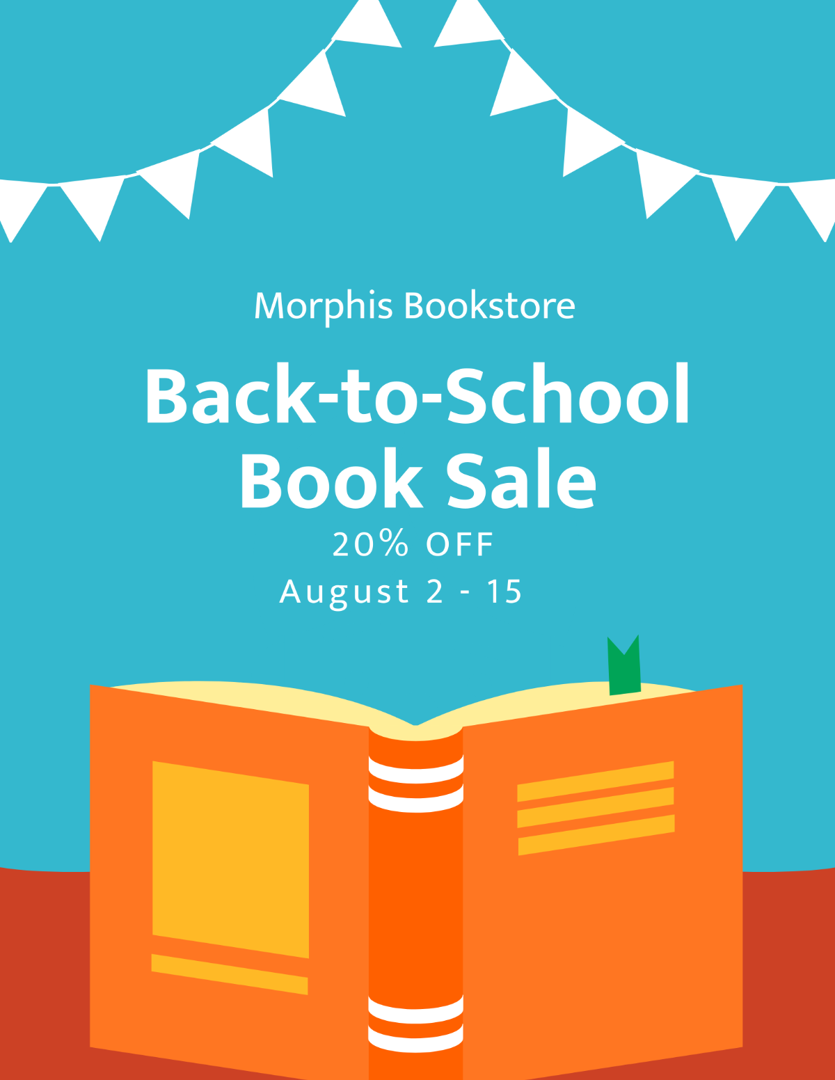Back To School Sale Flyer Template
