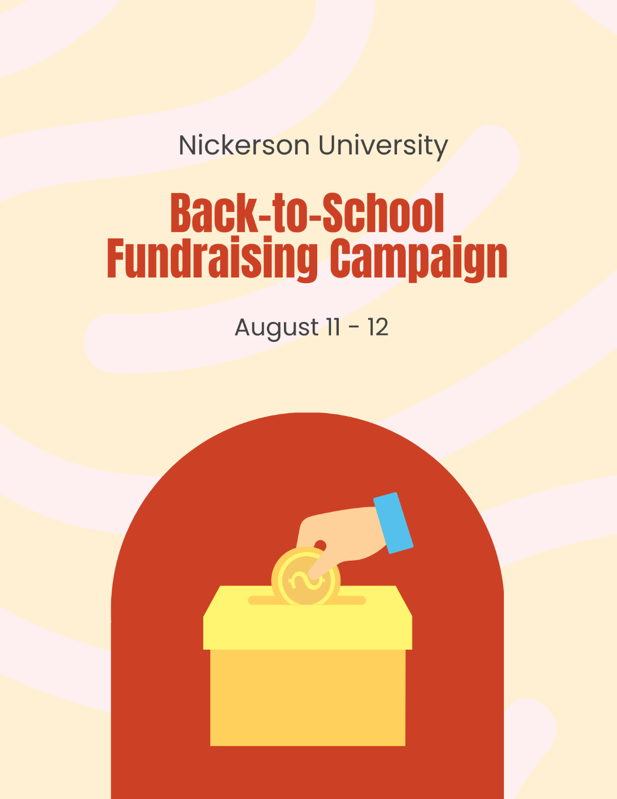 Back To School Fundraising Event Flyer Template