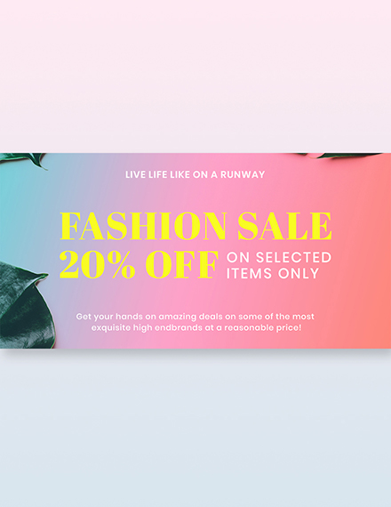 Free Basic Fashion Sale Twitter Post Template to Edit Online