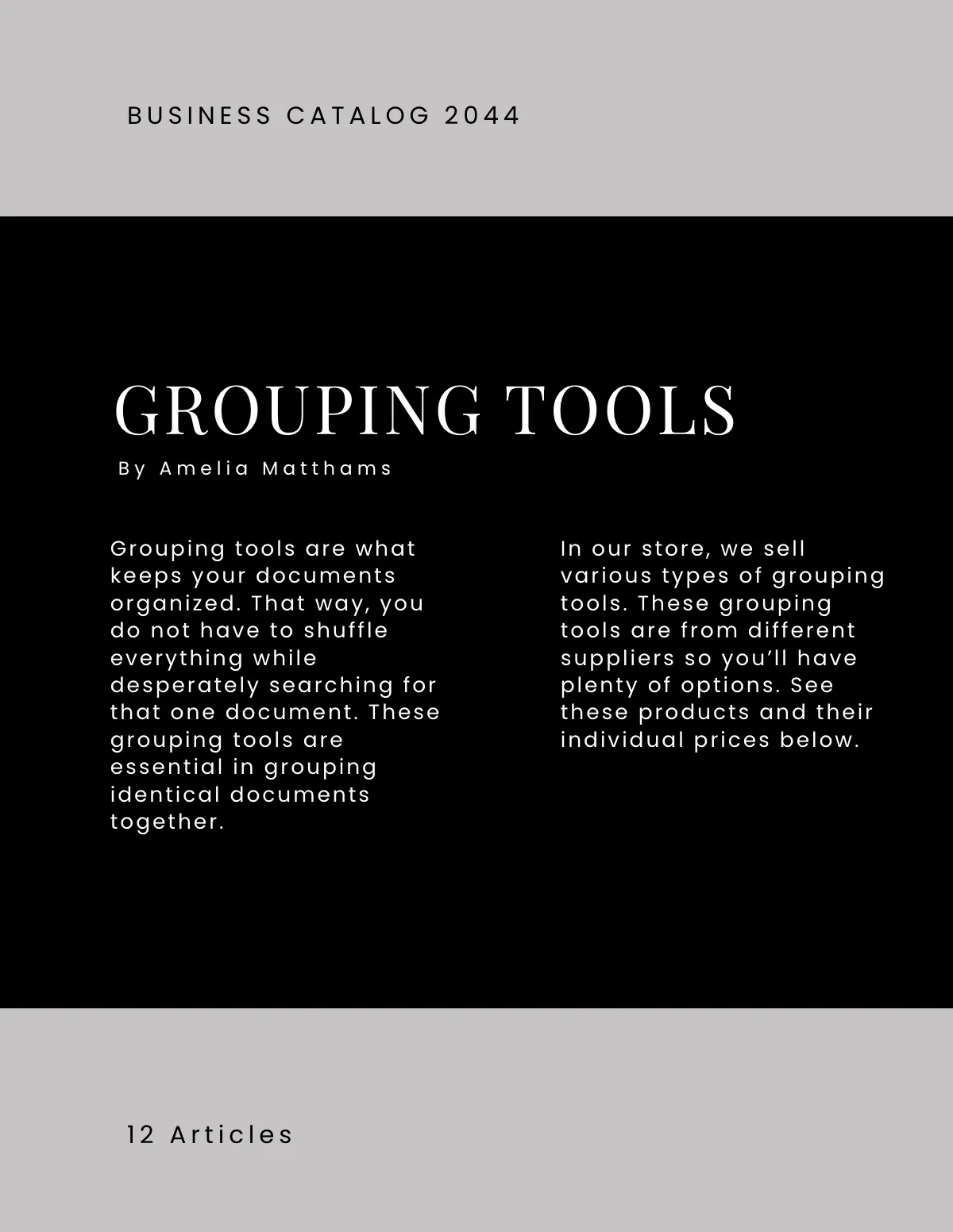 Free Business Catalog Template to Edit Online