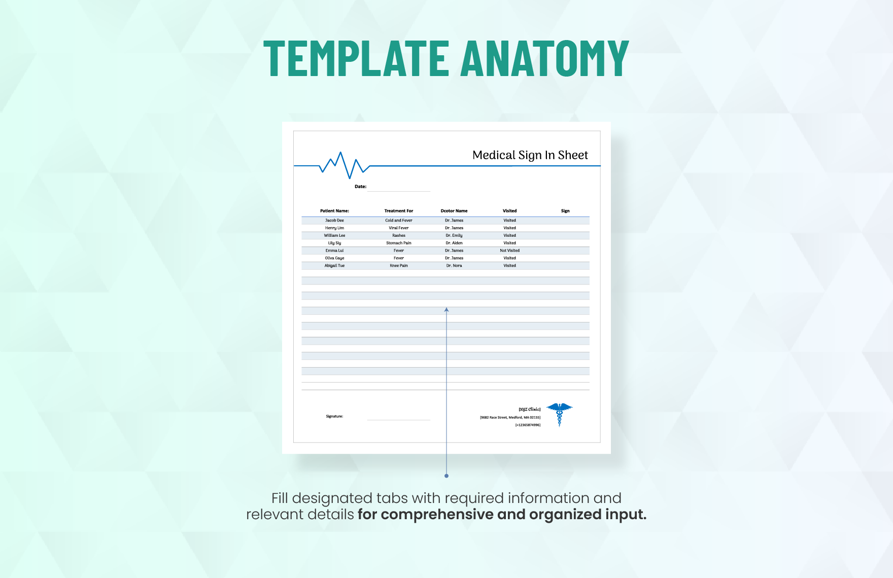 Medical Sign In Sheet Template