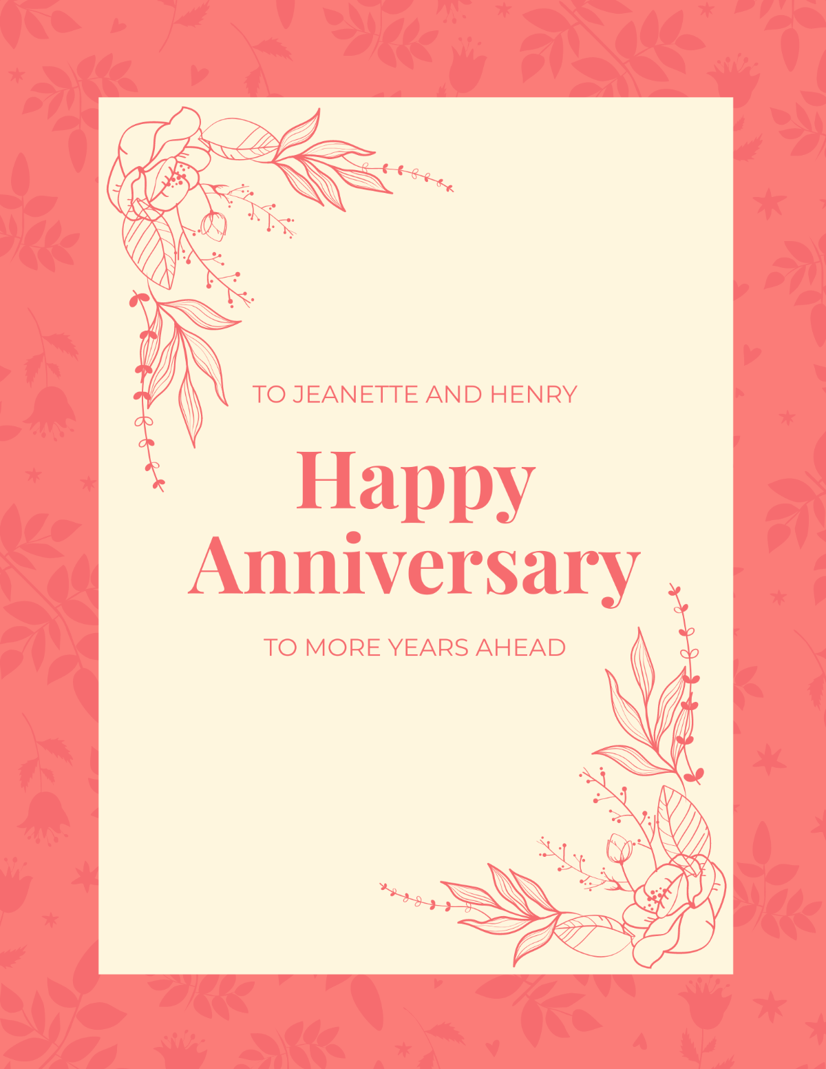 Free Happy Anniversary Flyer Template