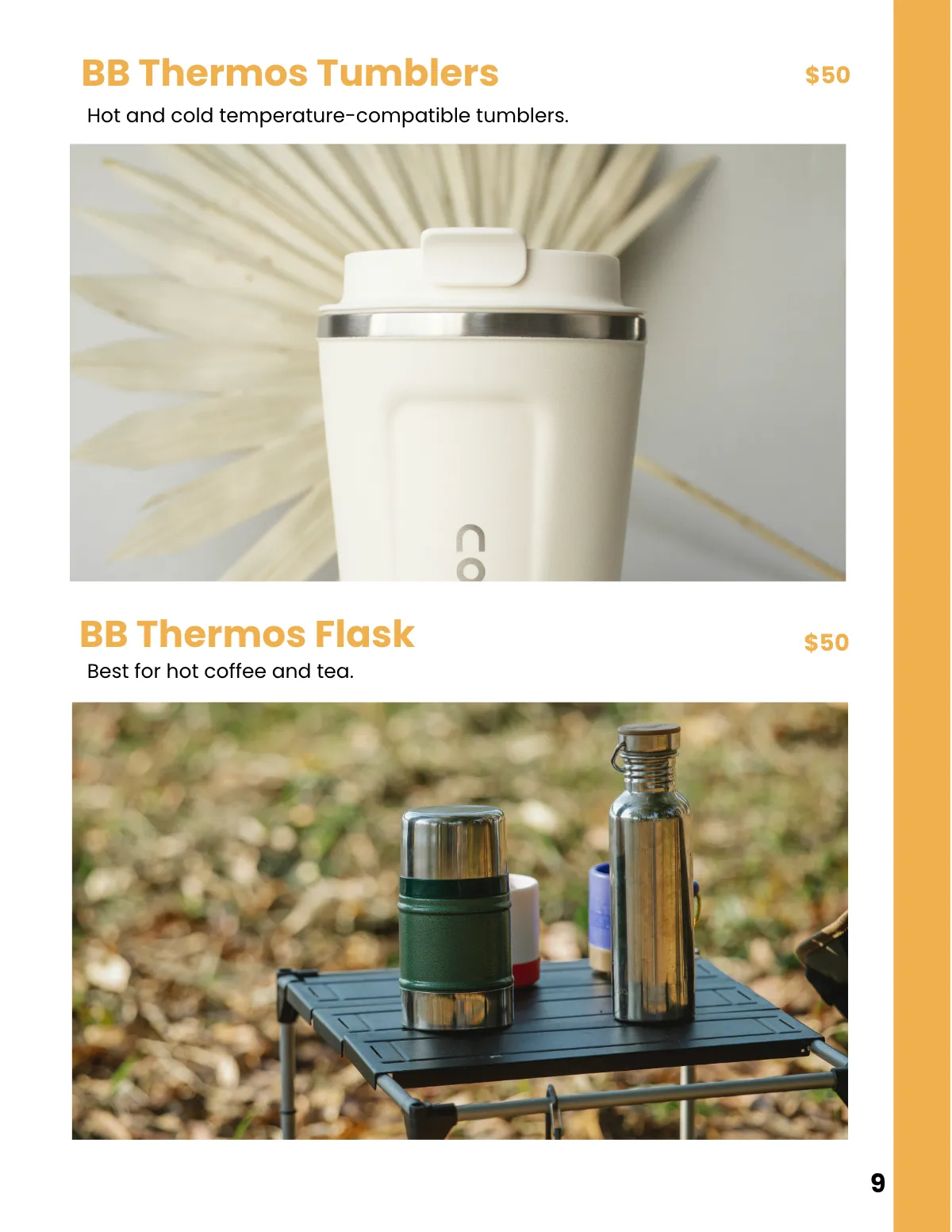 Free Coffee Company Catalog Template to Edit Online