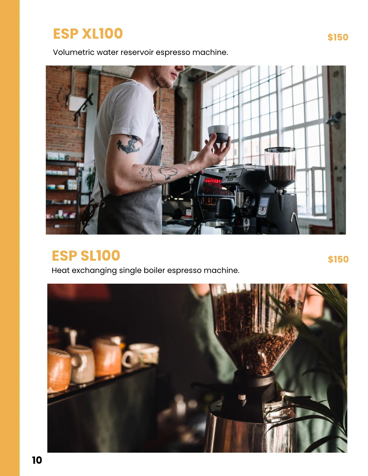 Free Coffee Company Catalog Template to Edit Online