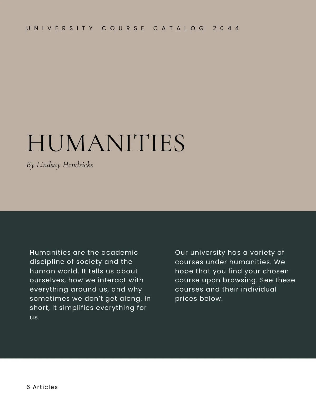 Free University Course Catalog Template to Edit Online