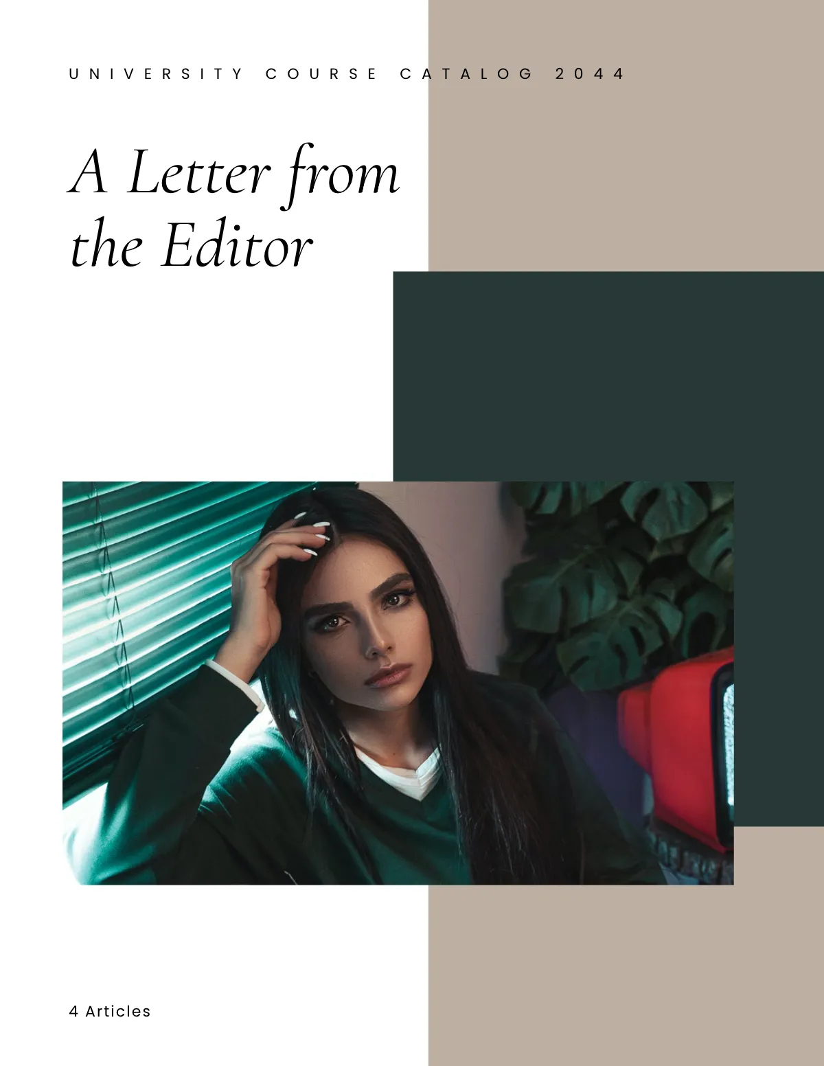 Free University Course Catalog Template to Edit Online