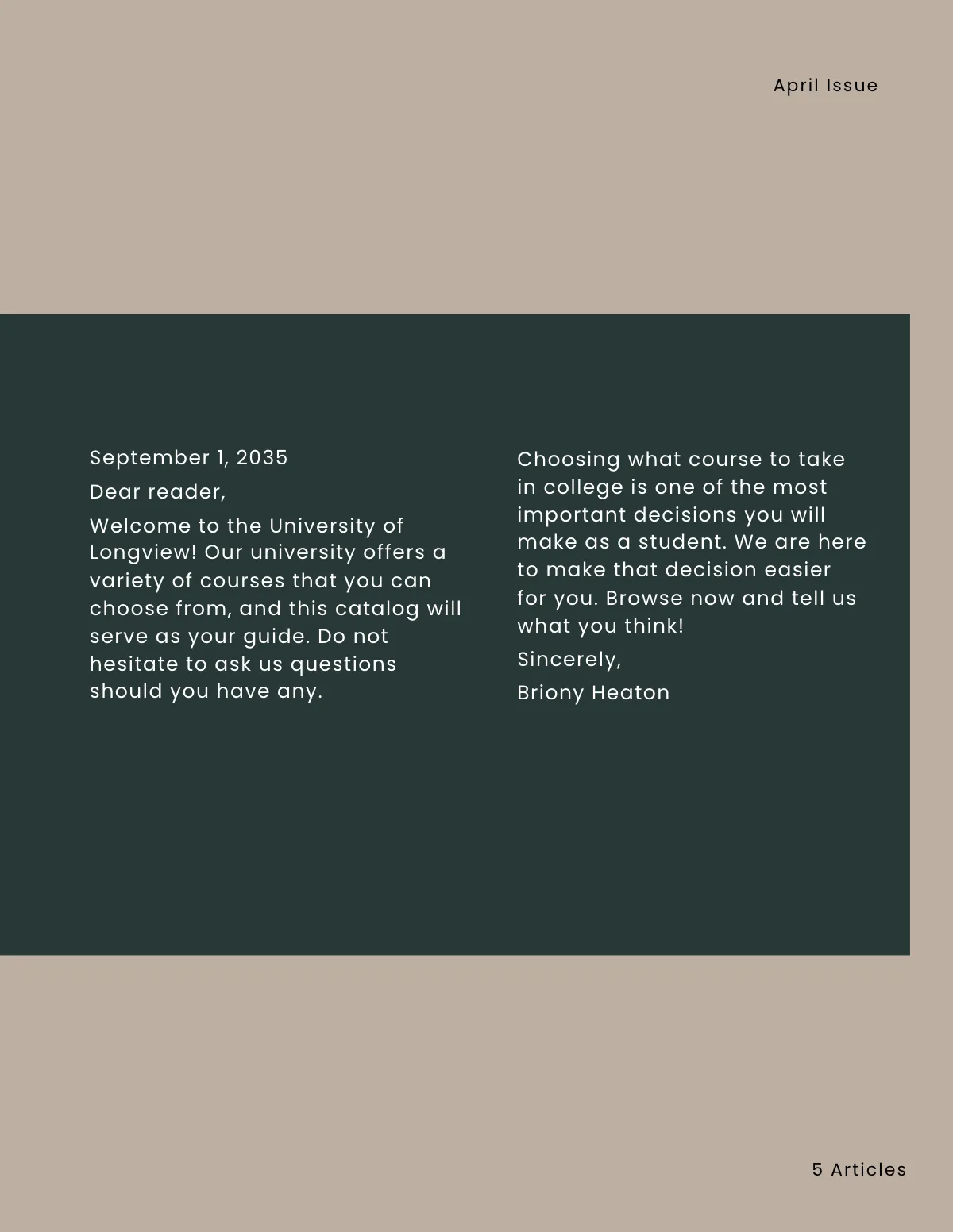 Free University Course Catalog Template to Edit Online