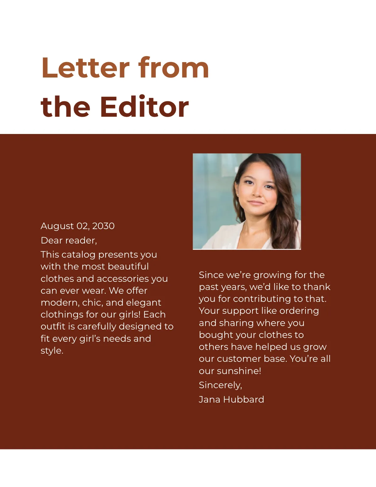 Free Sample Company Catalog Template to Edit Online