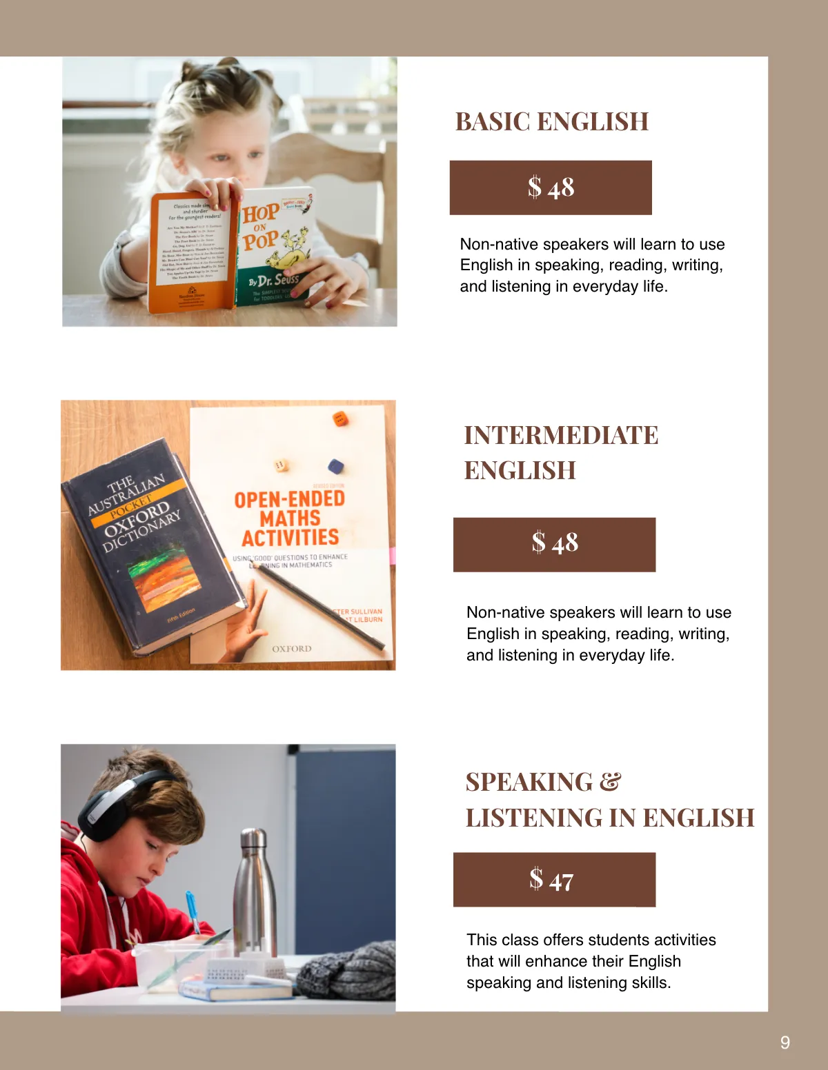 Free Course Catalog Template to Edit Online