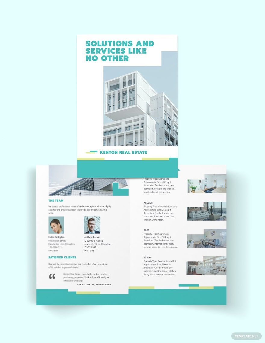 Subdivision Bi-Fold Brochure Template in Word, Google Docs, Illustrator, PSD, Apple Pages, Publisher, InDesign