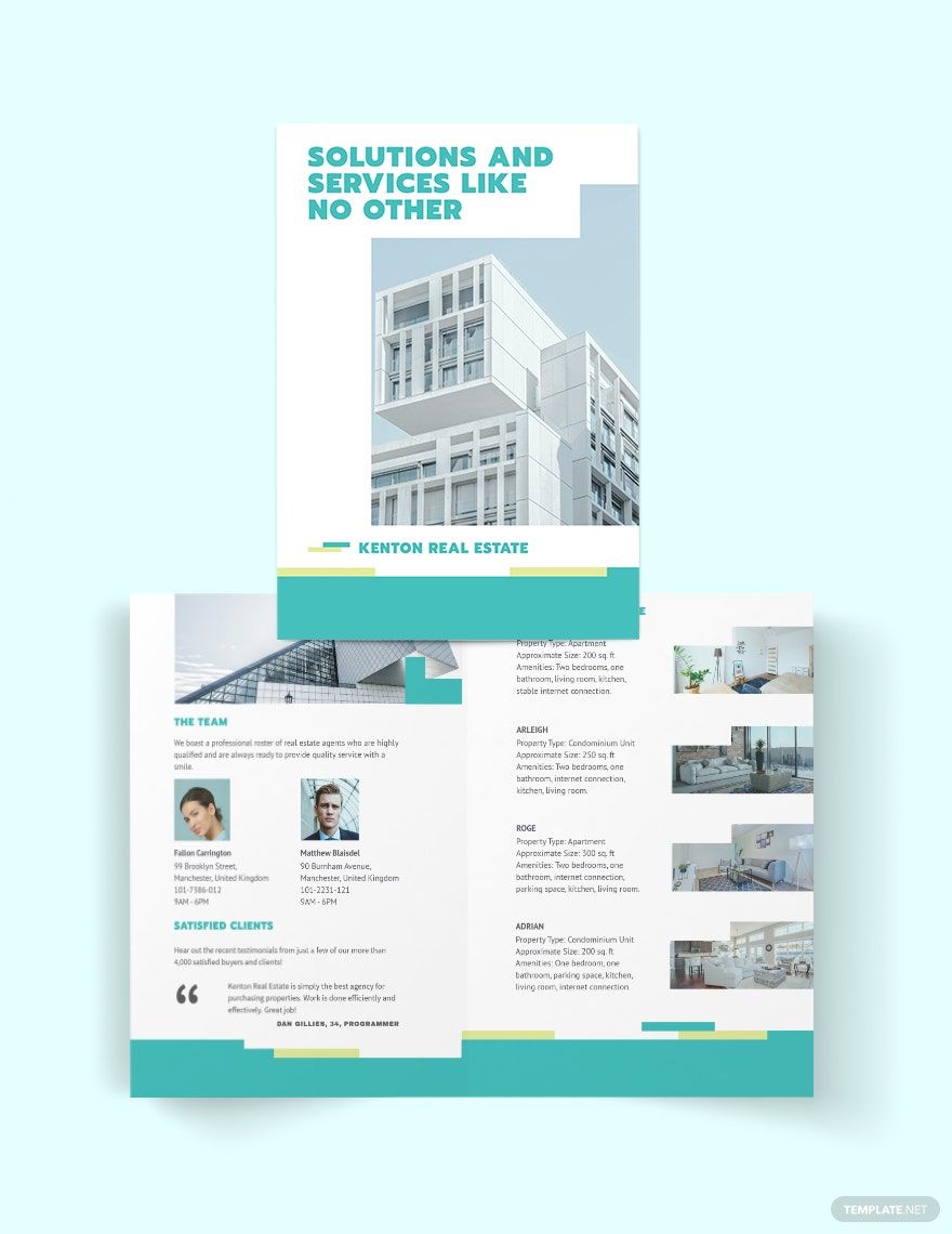 Subdivision Bi-Fold Brochure Template