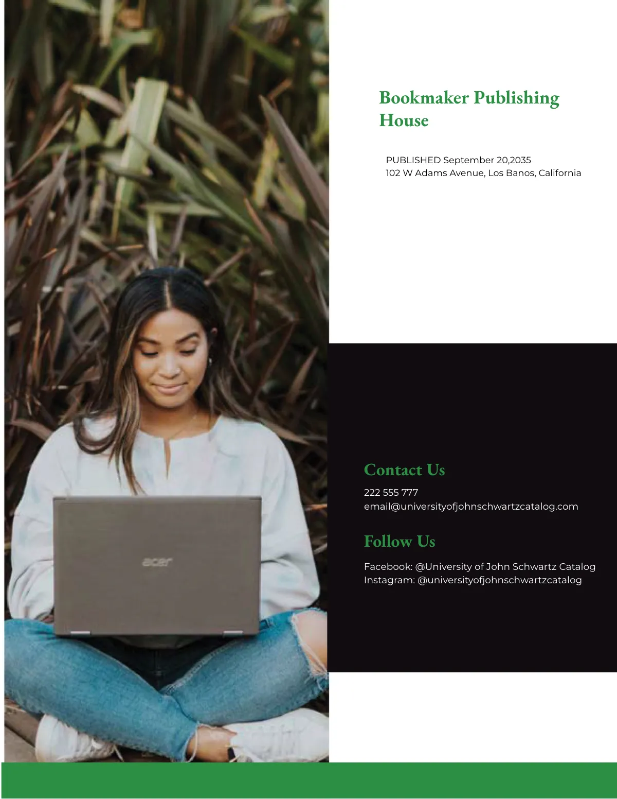 Free Modern Course Catalog Template to Edit Online
