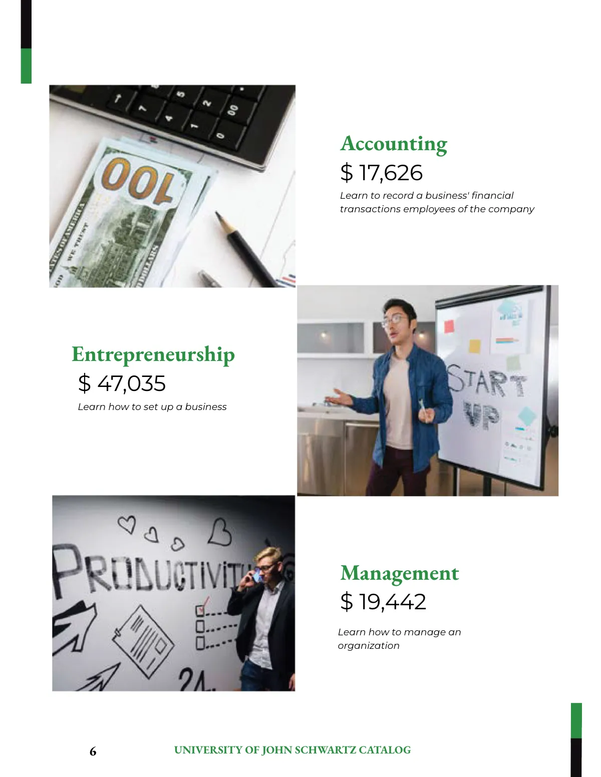 Free Modern Course Catalog Template to Edit Online