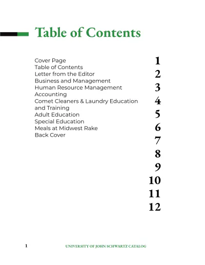 Free Modern Course Catalog Template to Edit Online