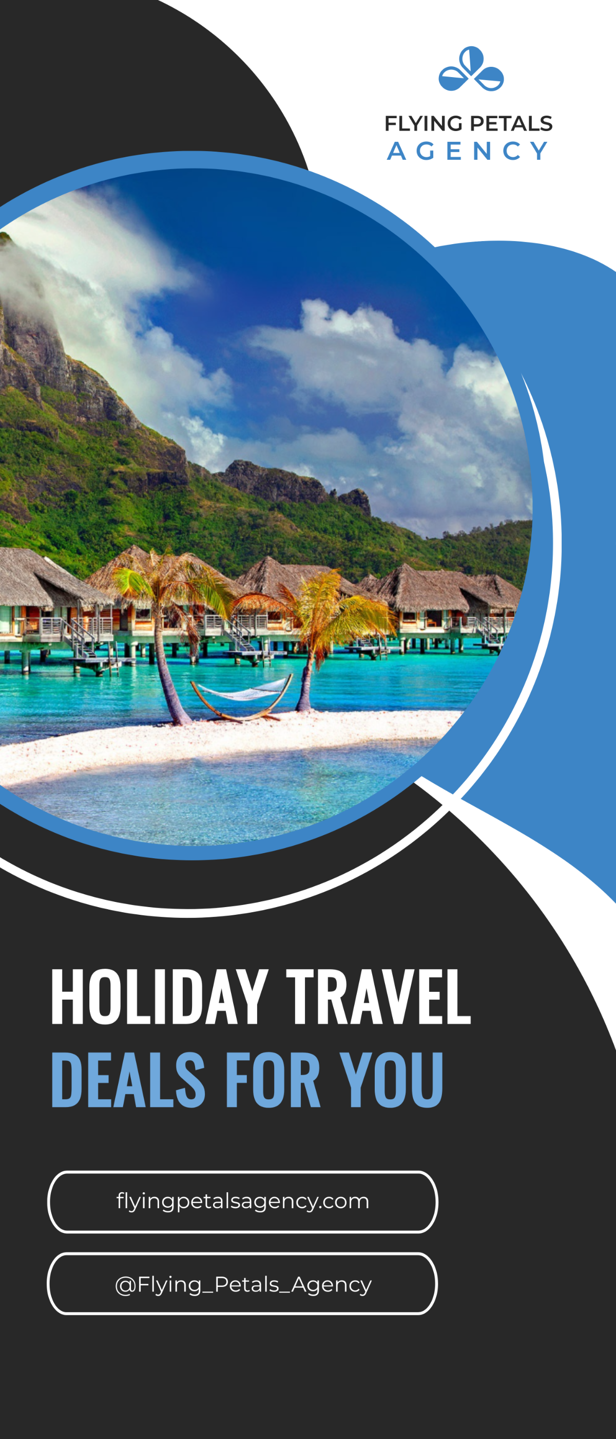 Free Holiday Travel Roll Up Banner Template