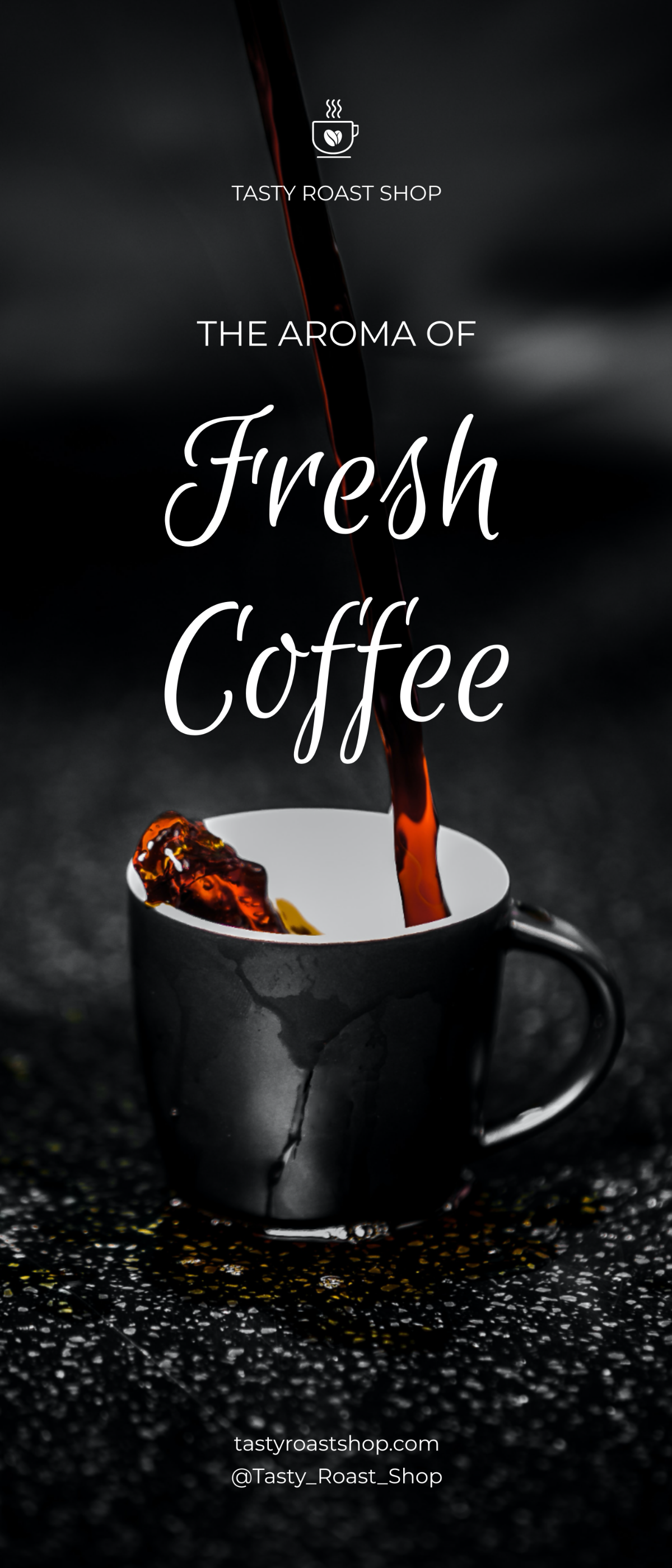 Coffee Shop Roll Up Banner
