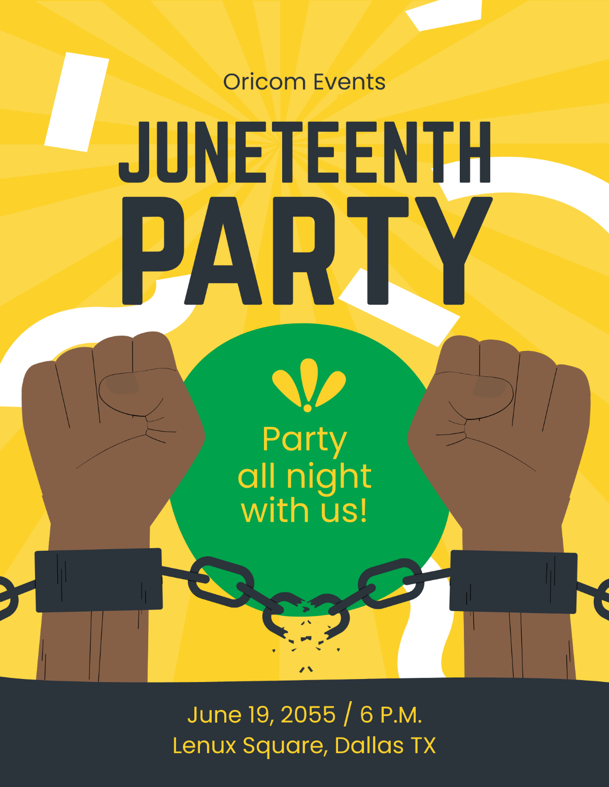 Juneteenth Event Flyer Template