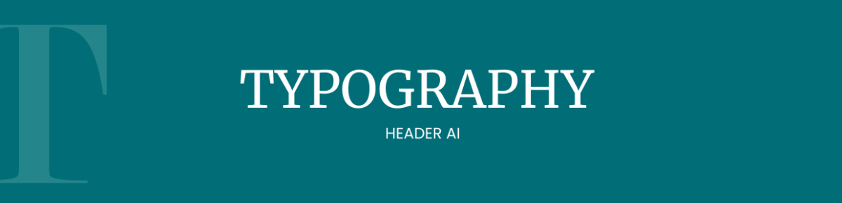 Free Typography Header AI Template