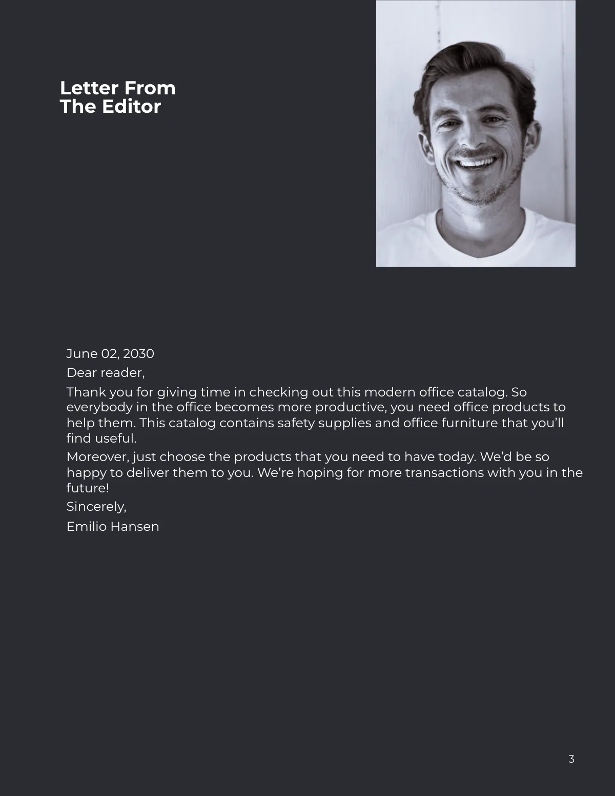 Free Modern Office Catalog Template to Edit Online