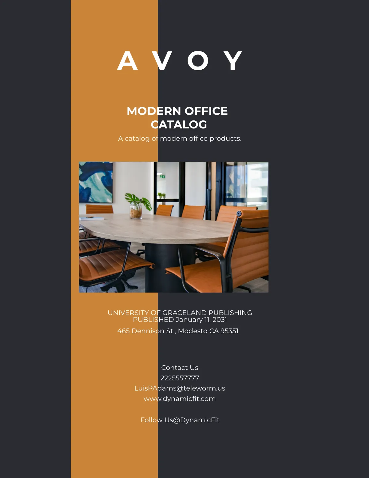 Free Modern Office Catalog Template to Edit Online