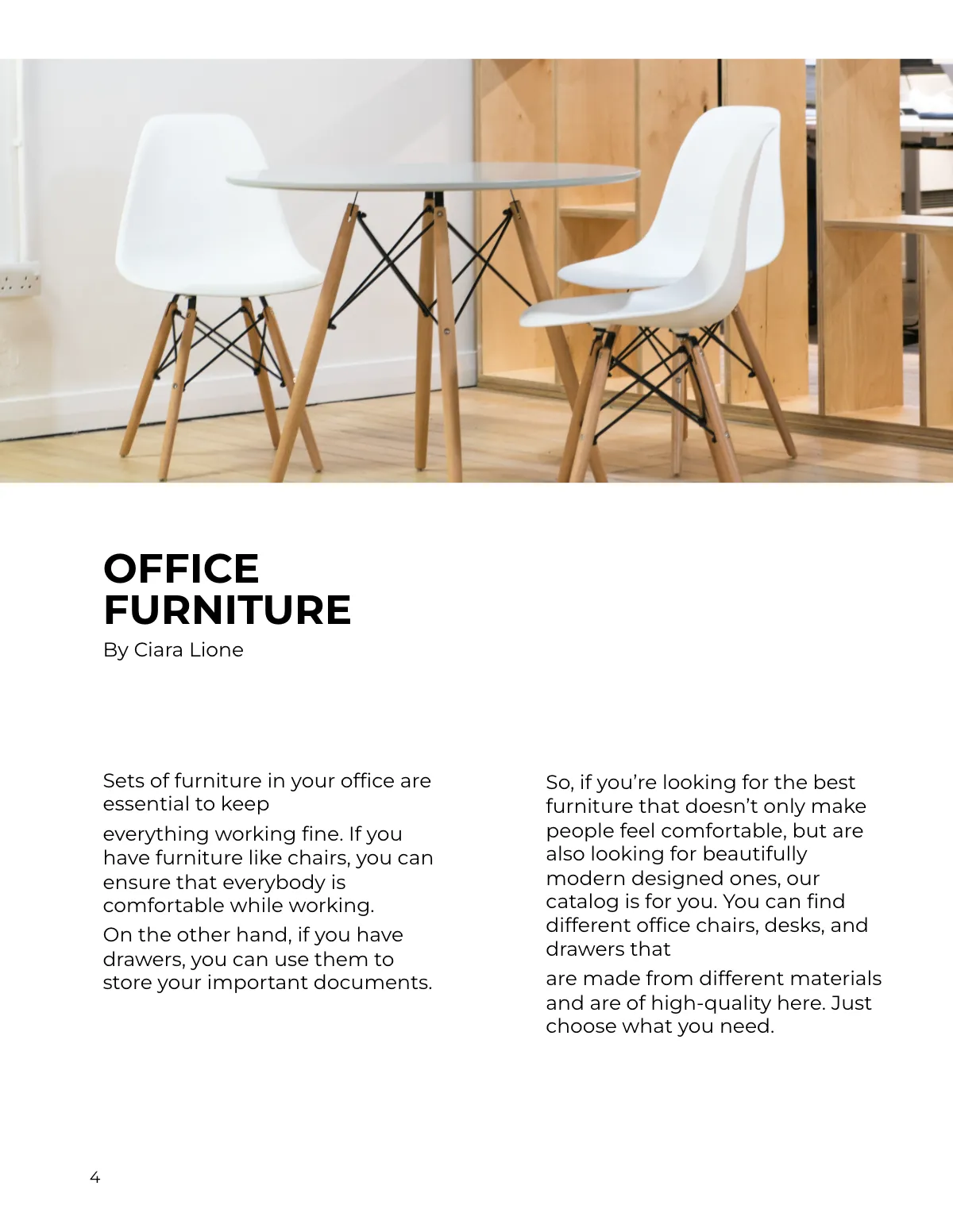 Free Modern Office Catalog Template to Edit Online