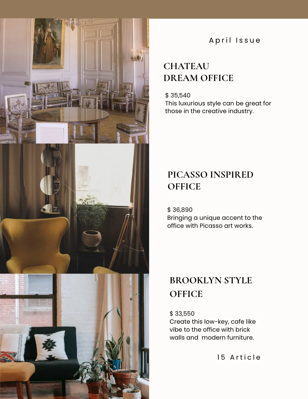 Free Simple Office Catalog Template to Edit Online