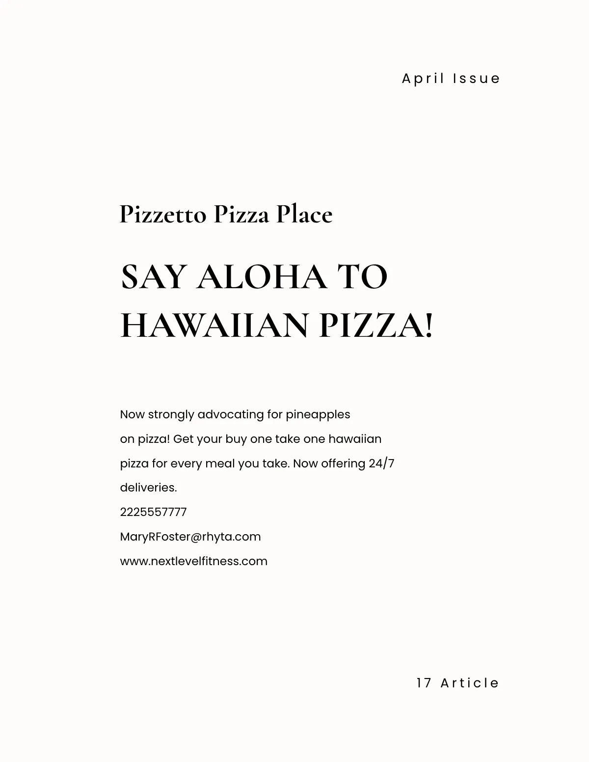 Free Simple Office Catalog Template to Edit Online