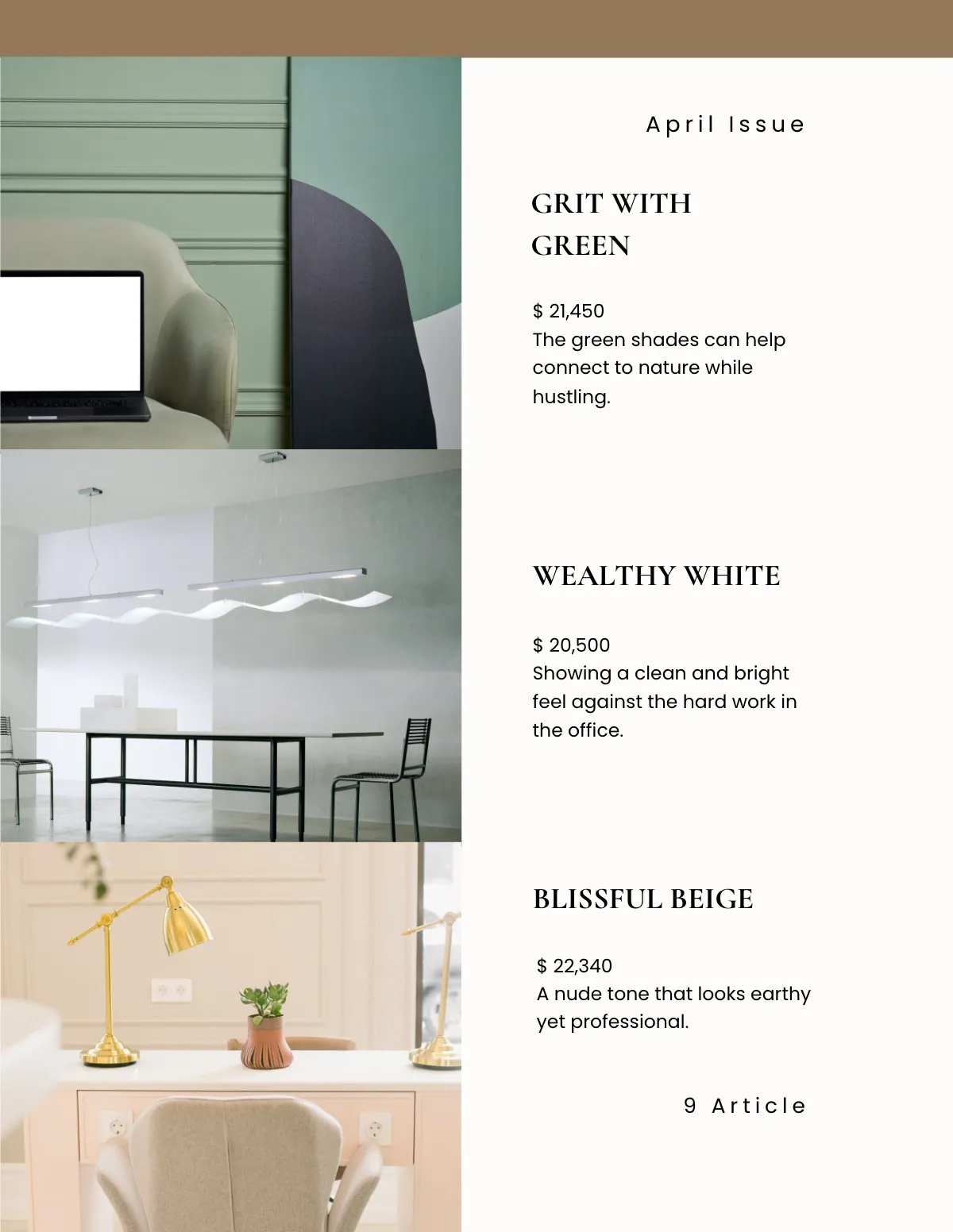 Free Simple Office Catalog Template to Edit Online