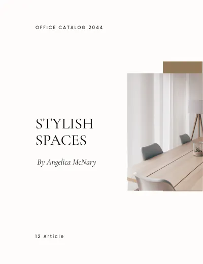 Free Simple Office Catalog Template to Edit Online