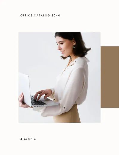 Free Simple Office Catalog Template to Edit Online