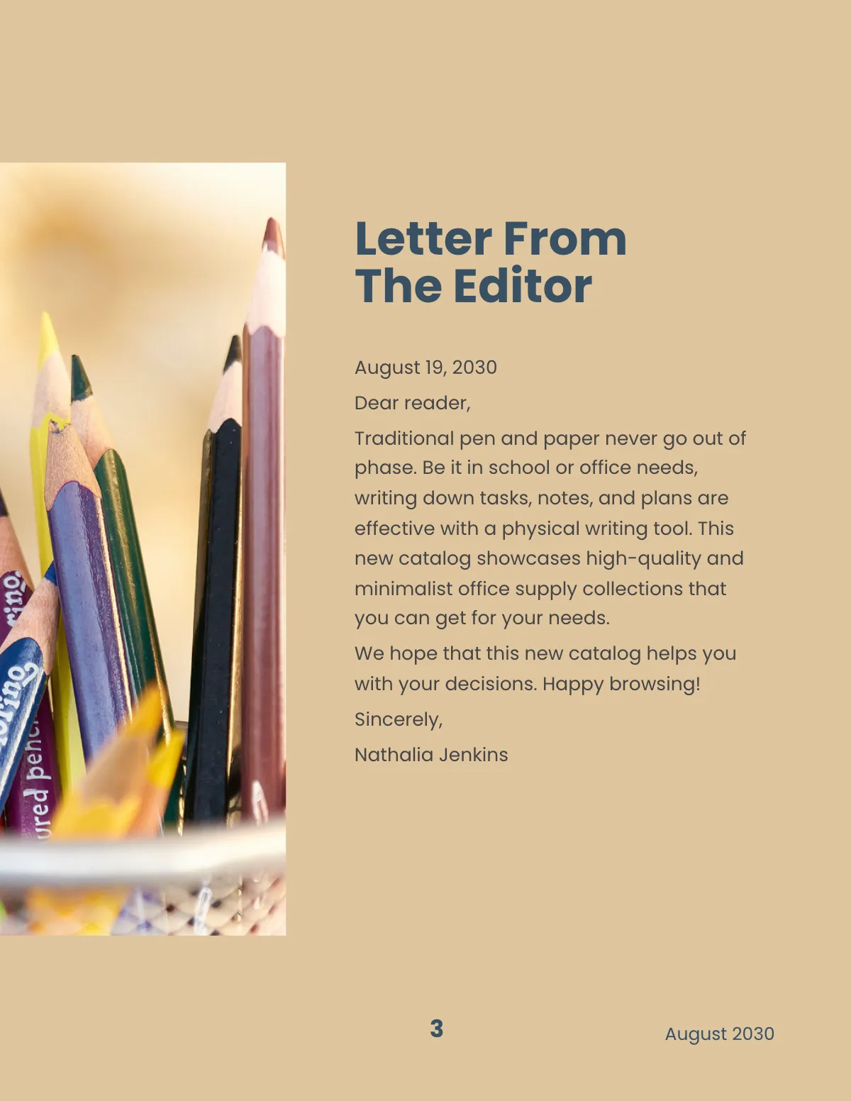 Free Office Supplies Catalog Template to Edit Online