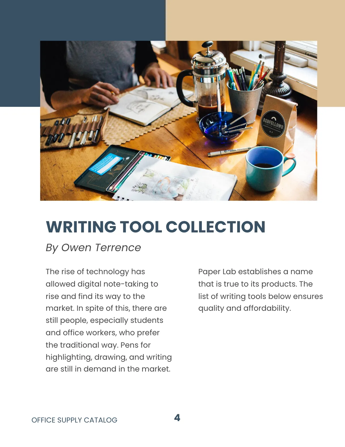 Free Office Supplies Catalog Template to Edit Online