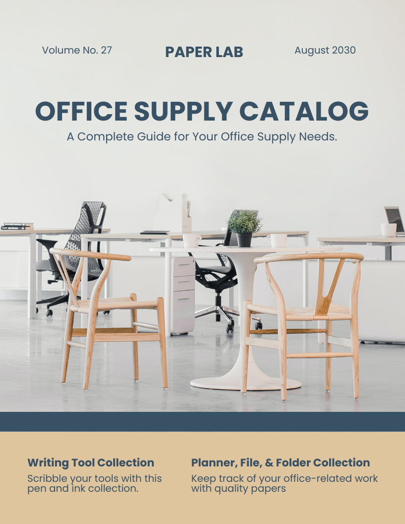 FREE Catalog Templates Examples Edit Online Download Template Net   Office Supplies Catalog Template Edit Online 