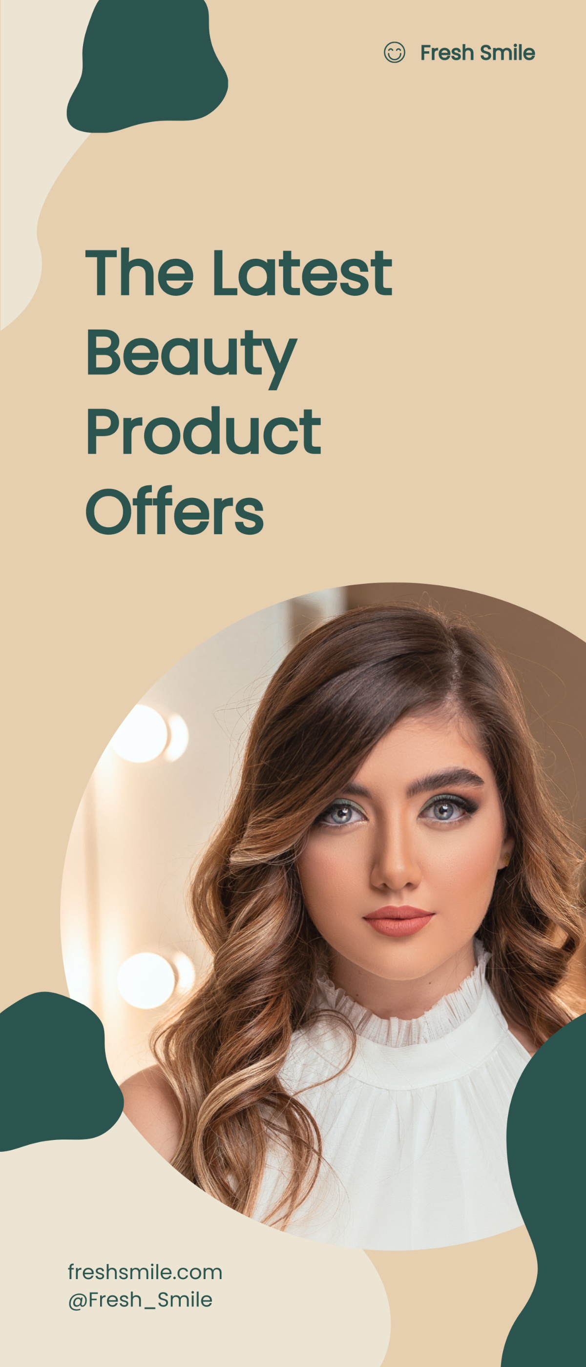 Free Beauty Product Roll Up Banner Template