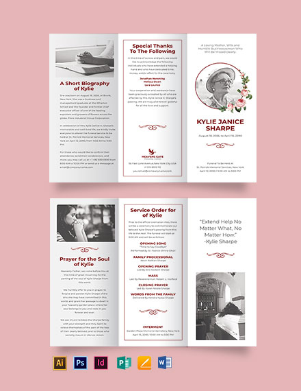 Blank Tri Fold Brochure Template Google Slides Free Download