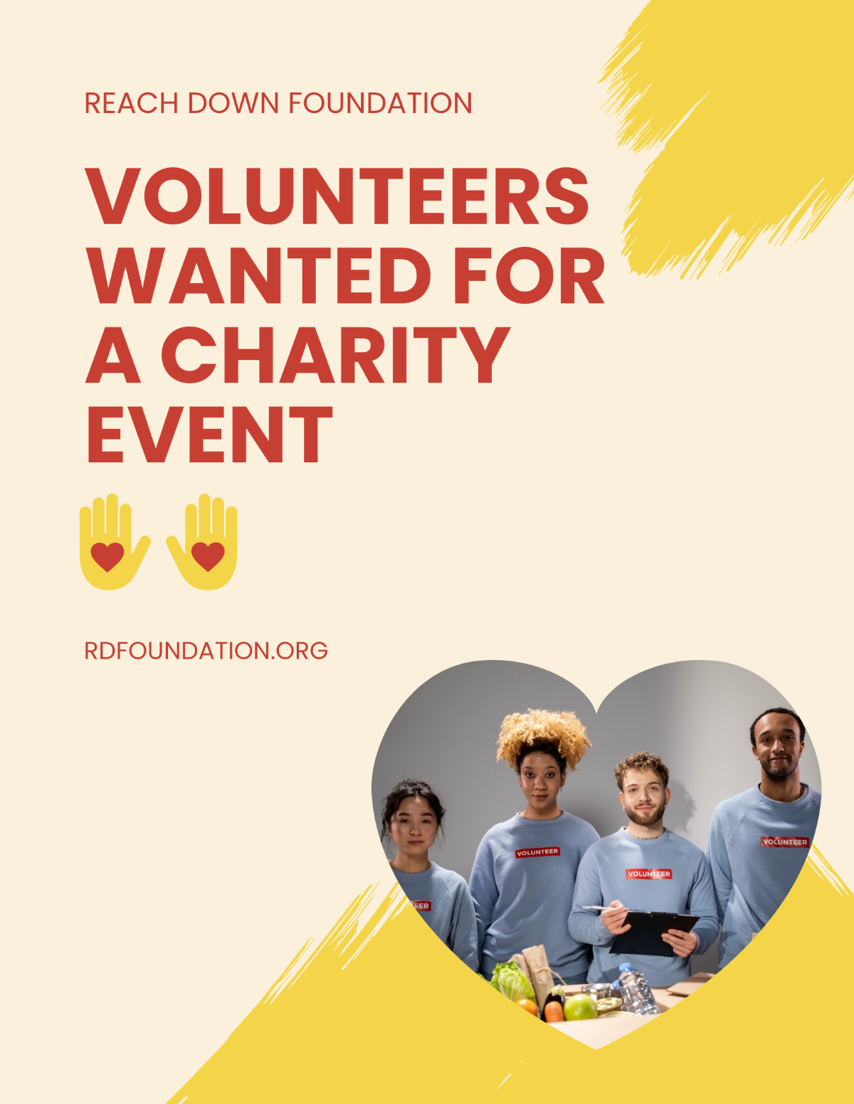 Charity Volunteer Flyer Template - Edit Online & Download