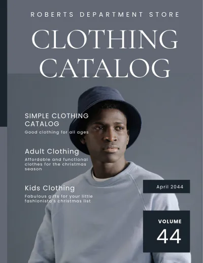 Free Simple Clothing Catalog Template to Edit Online