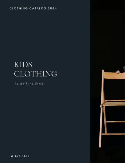 Free Simple Clothing Catalog Template to Edit Online