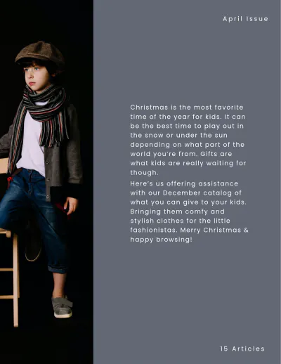 Free Simple Clothing Catalog Template to Edit Online
